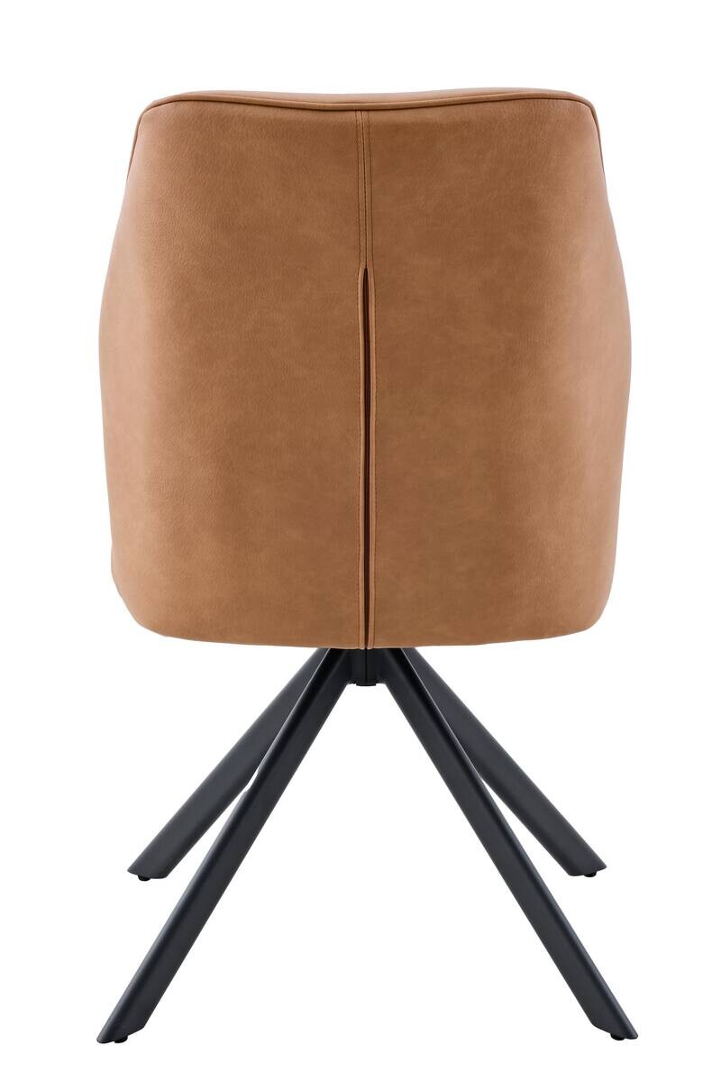 Stuhl Prizzi Cognac Kunstleder B/H/T: ca. 51x92x64 cm