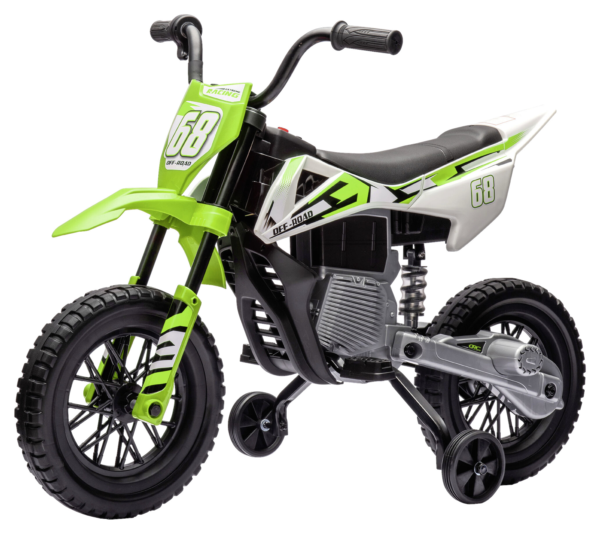 AIYAPLAY Kinder-Elektromotorrad grün B/H/L: ca. 56x70x107 cm