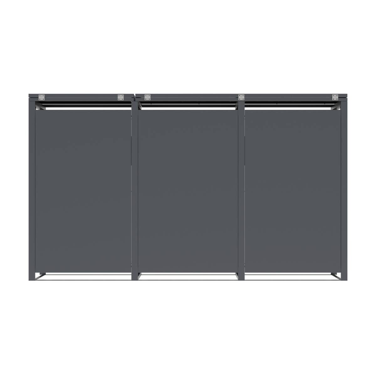 Westmann Mülltonnenbox Varius Holzoptik B/H/L: ca. 198x116x80 cm