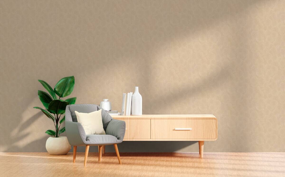 A.S.Creation Vliestapete beige orange B/H/D: ca. 53x1005x8,6 cm