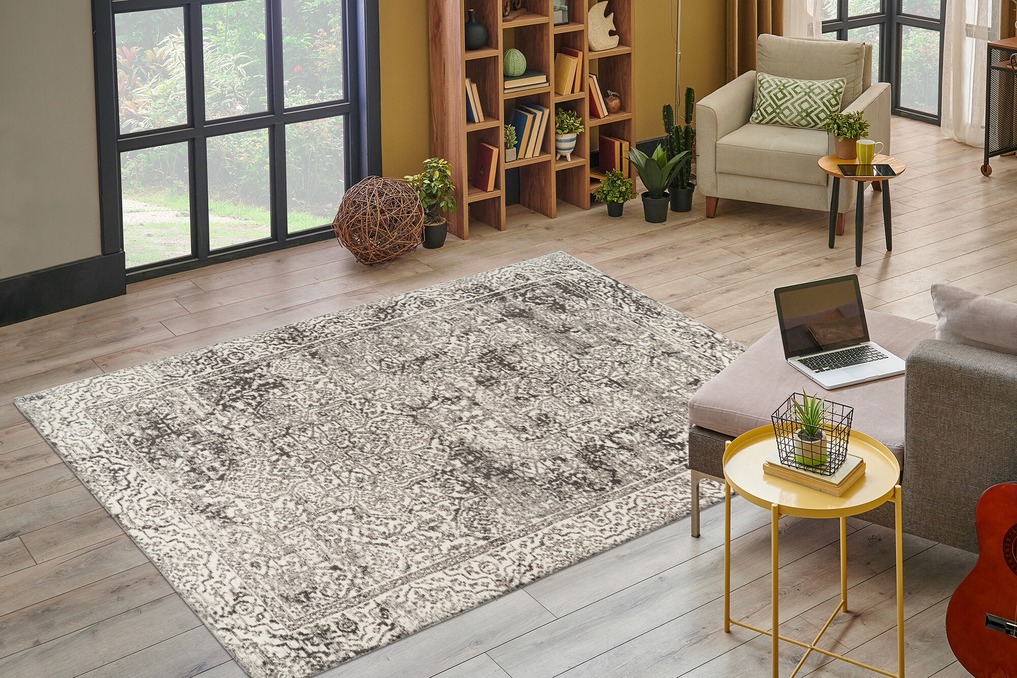 Kayoom Flachflorteppich Davis 225 grau B/H/L: ca. 80x1,2x150 cm