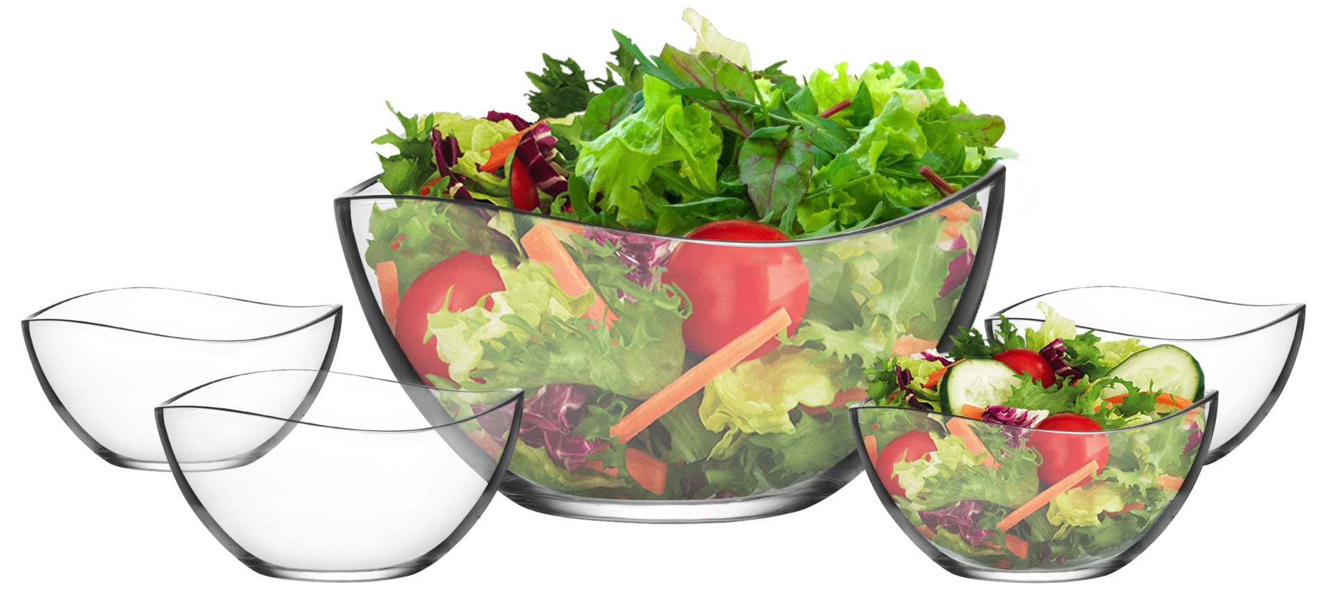 Kompottsatzset klar Glas