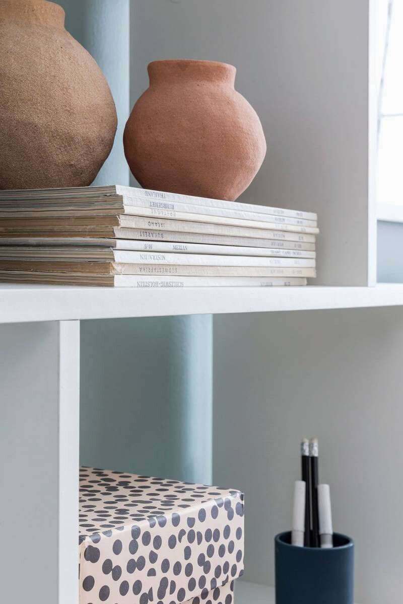 Regal weiß B/H/T: ca. 70x190,5x24,5 cm