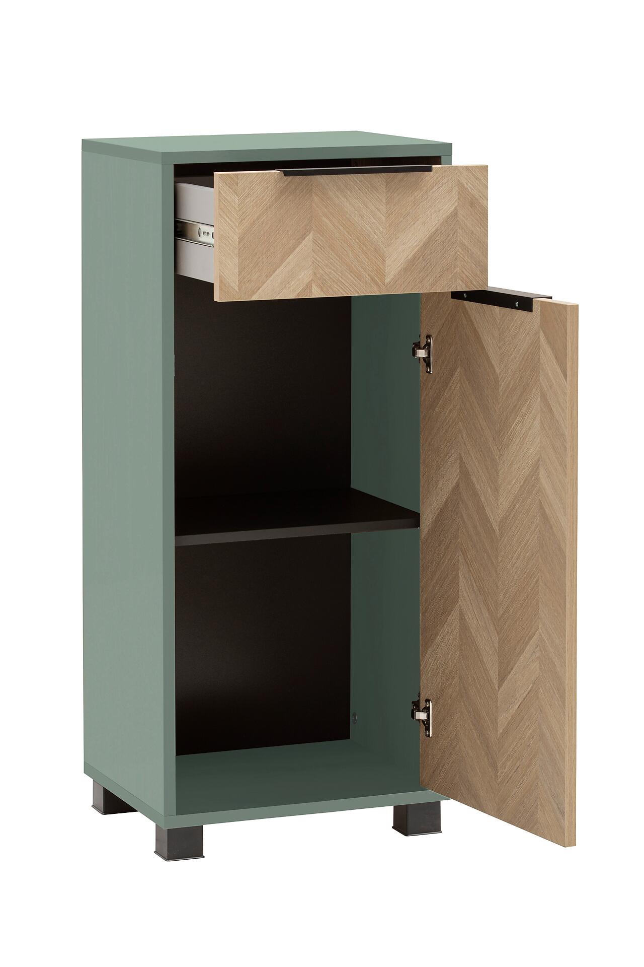 Highboard Piazza Pistazie B/H/T: ca. 40,3x90,9x33,05 cm Highboard Piazza Pistazie B/H/T: ca. 40,3x90,9x33,05 cm