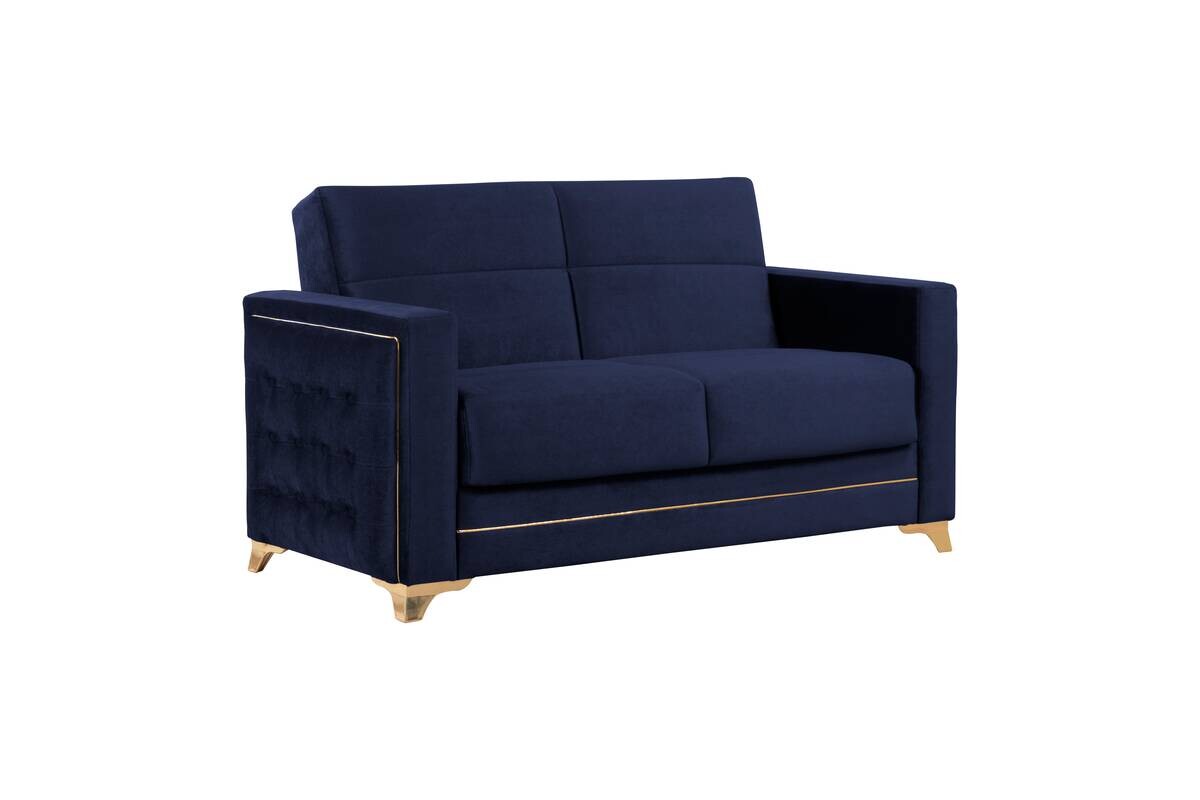 Sofa 3-2-1 Cavana nachtblau Microfaser