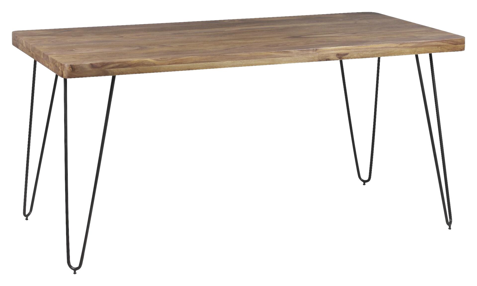 Esstisch natur schwarz B/H/T: ca. 160x76x80 cm