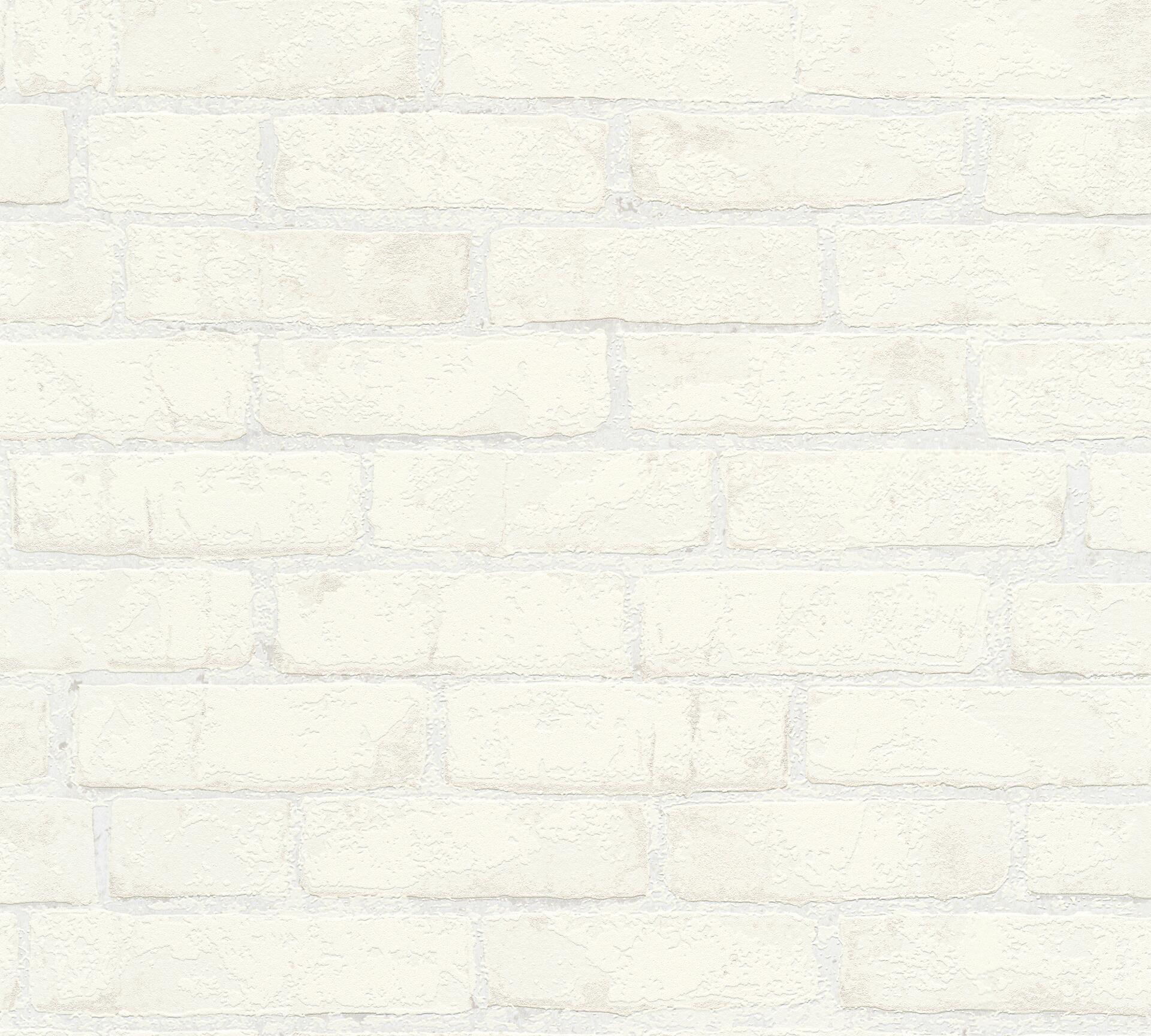 A.S.Creation Vliestapete Best of Wood`n Stone 2nd Edition Steine weiß B/L: ca. 53x1005 cm