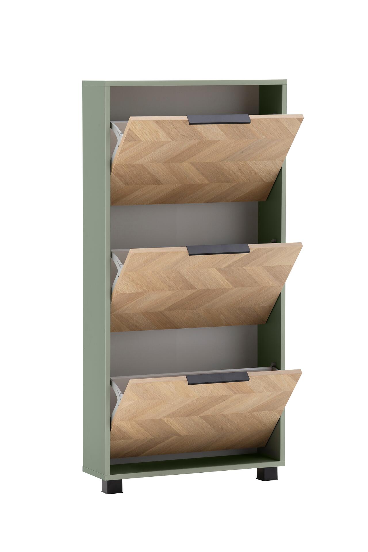 Schuhkipper Piazza, 3er Pistazie B/H/T: ca. 59,8x124,5x19,55 cm Schuhkipper Piazza, 3er Pistazie B/H/T: ca. 59,8x124,5x19,55 cm