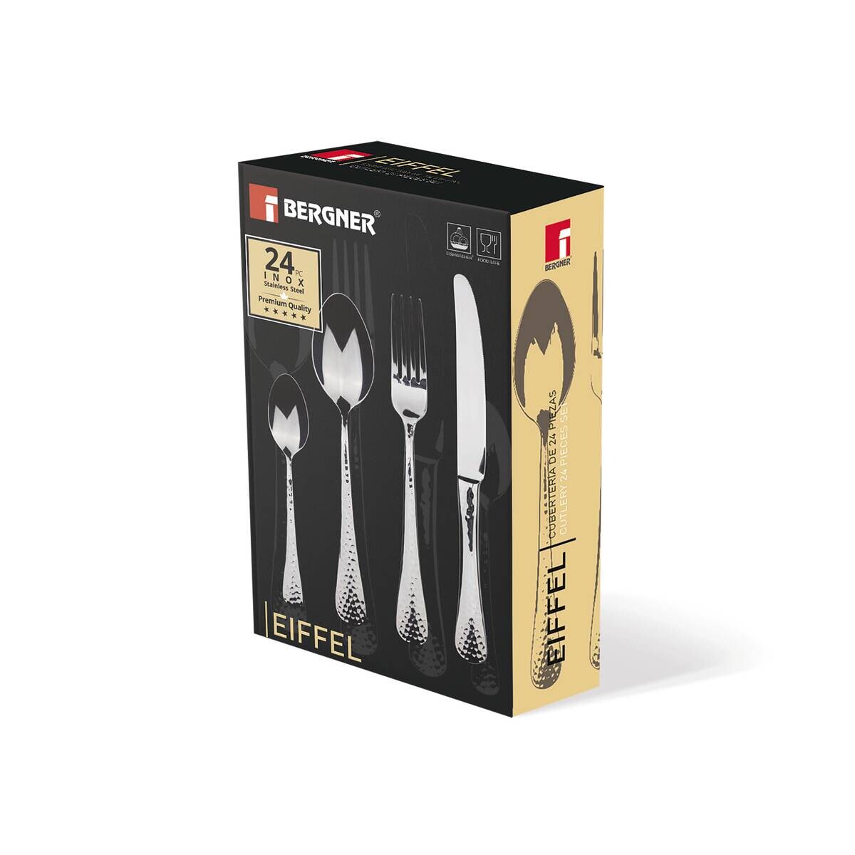 BERGNER Besteckset EIFFEL silber Edelstahl 24 tlg.