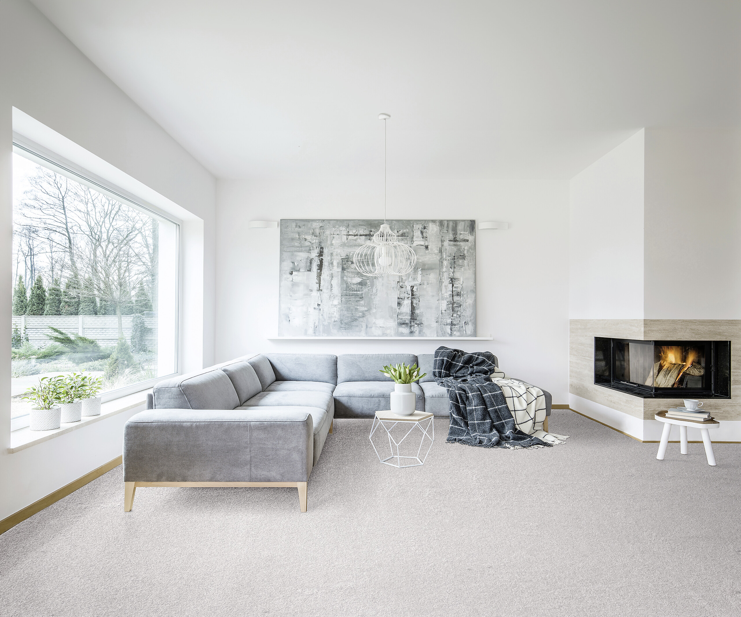 Teppichboden Olvera grau B: ca. 500 cm pro m²