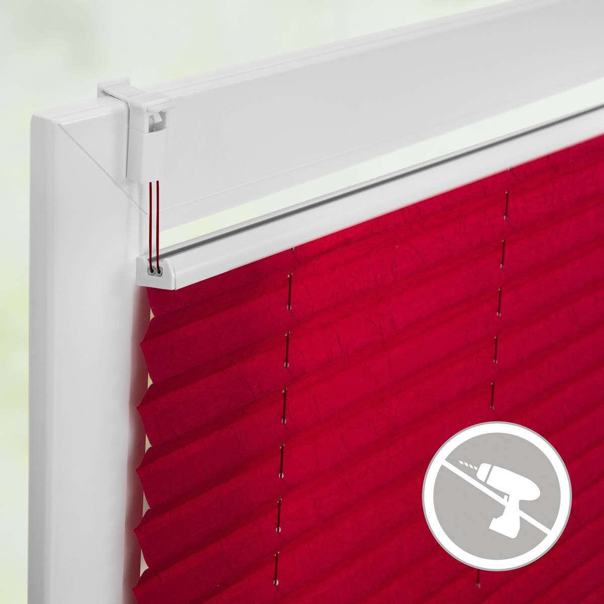 LICHTBLICK Spannplissee brombeer B/L: ca. 45x130 cm