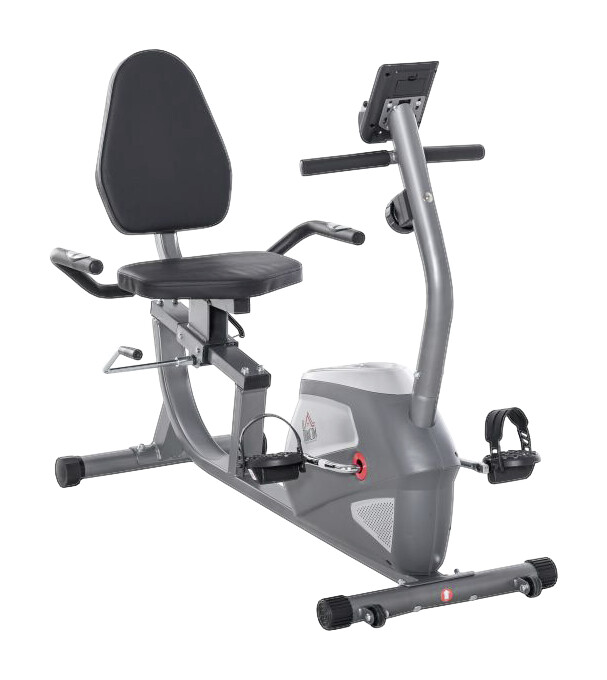 HOMCOM Liegeergometer grau Metall B/H/L: ca. 62,5x38x136 cm