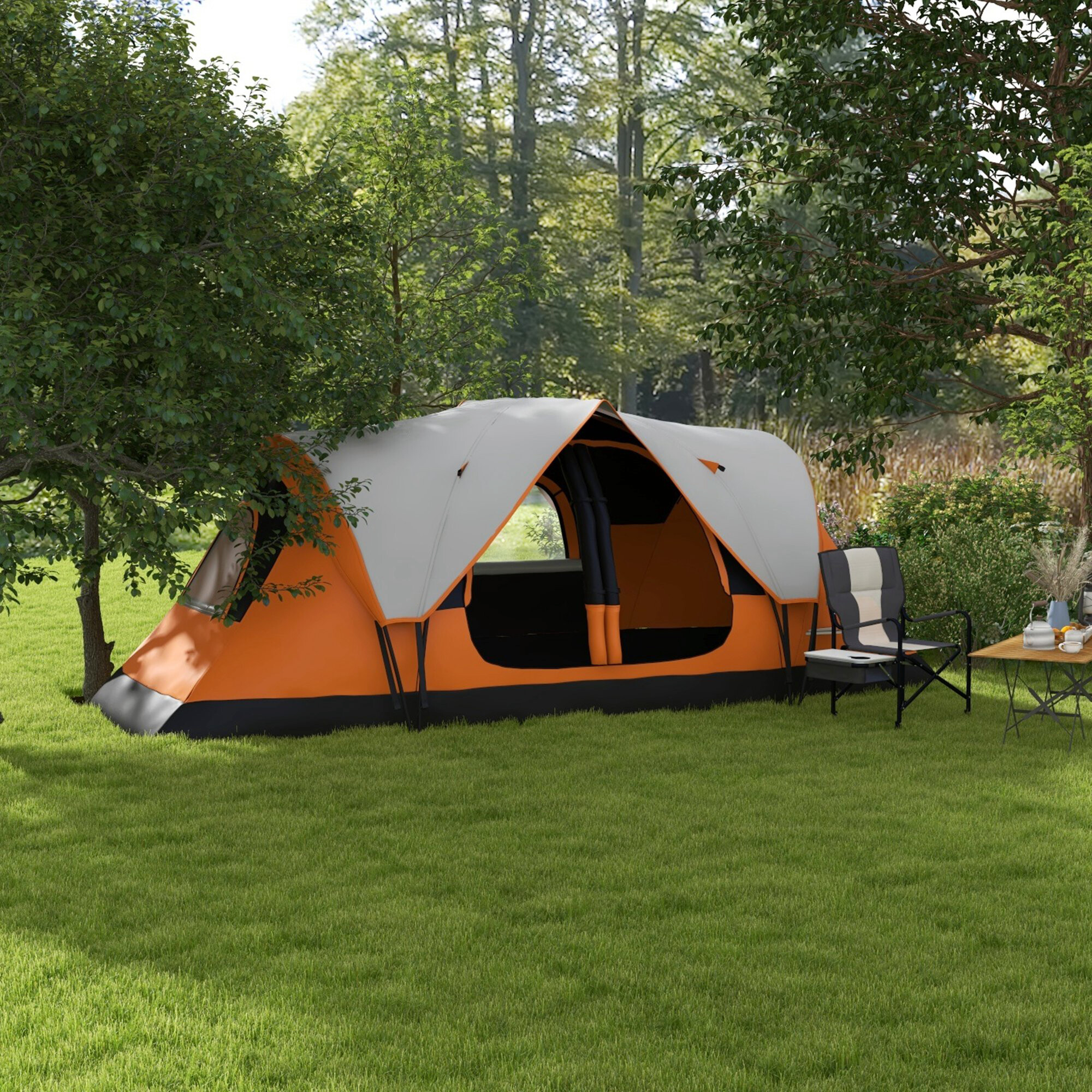 Outsunny Campingzelt B/H/L: ca. 215x180x450 cm