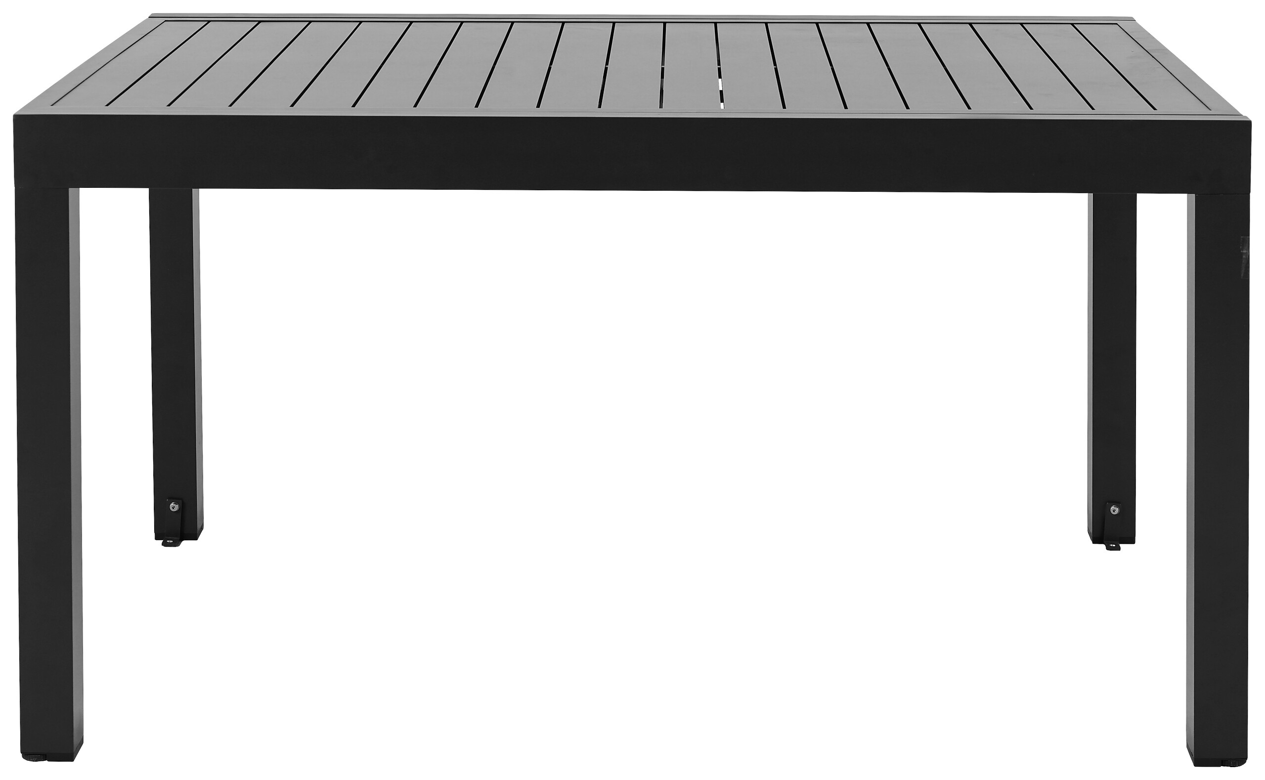 POCOline Gartentisch dunkelgrau Aluminium B/H/L: ca. 90x75x135 cm