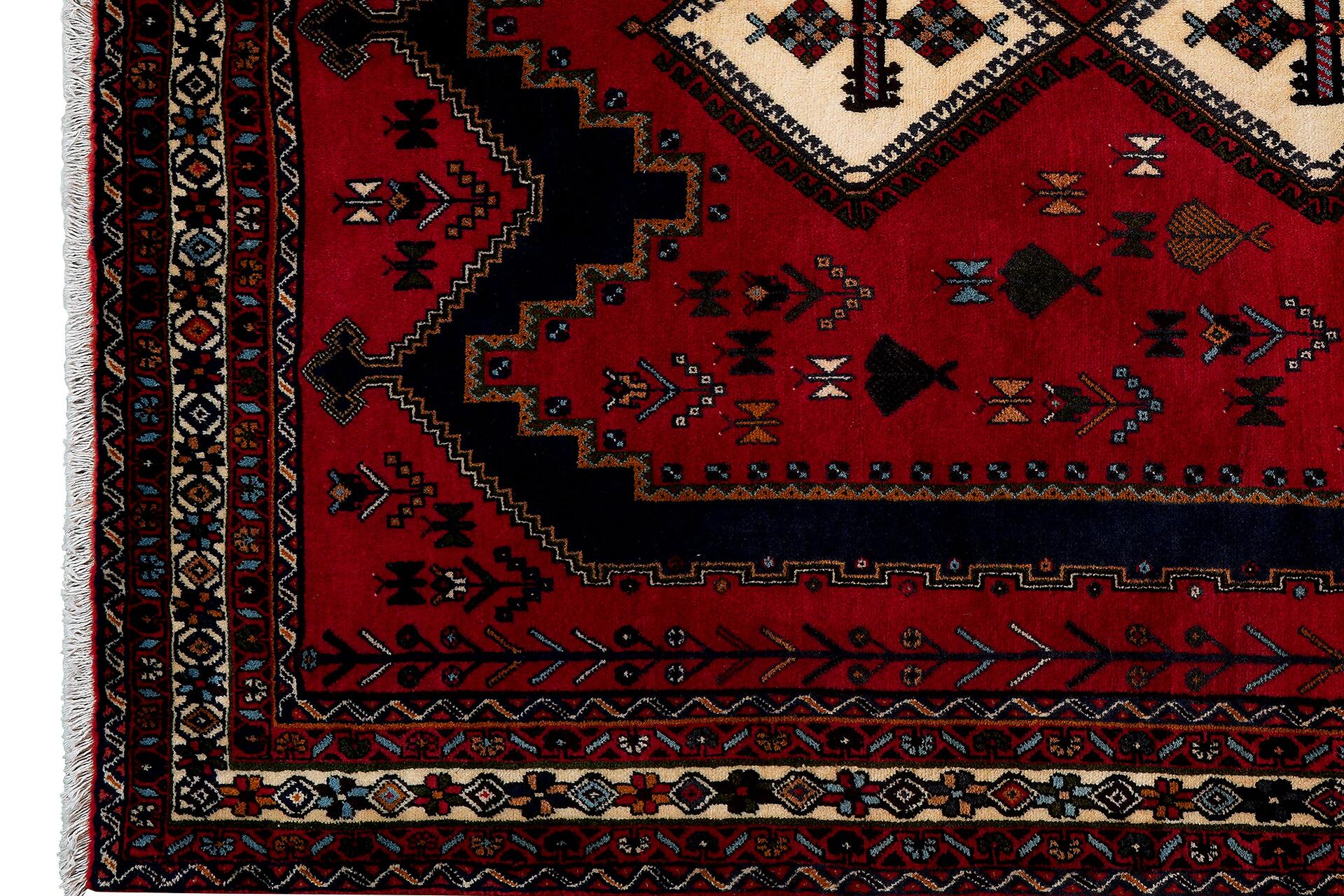 PersaTepp Teppich Afshar rot B/H/L: ca. 163x1x234 cm