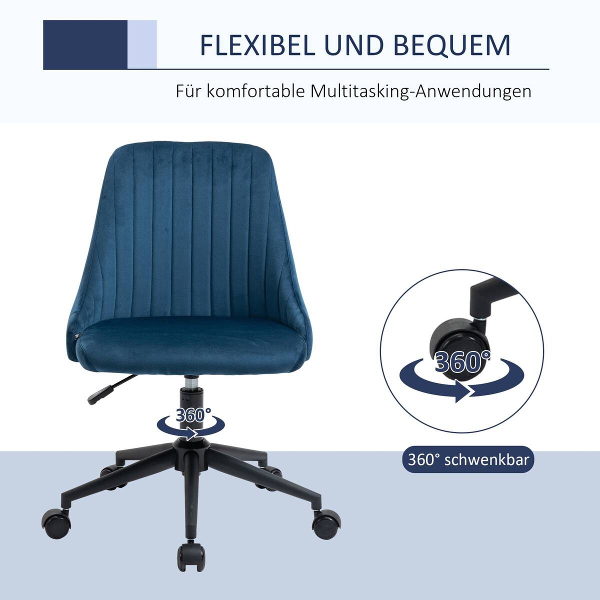 Drehstuhl 921-488BU blau
