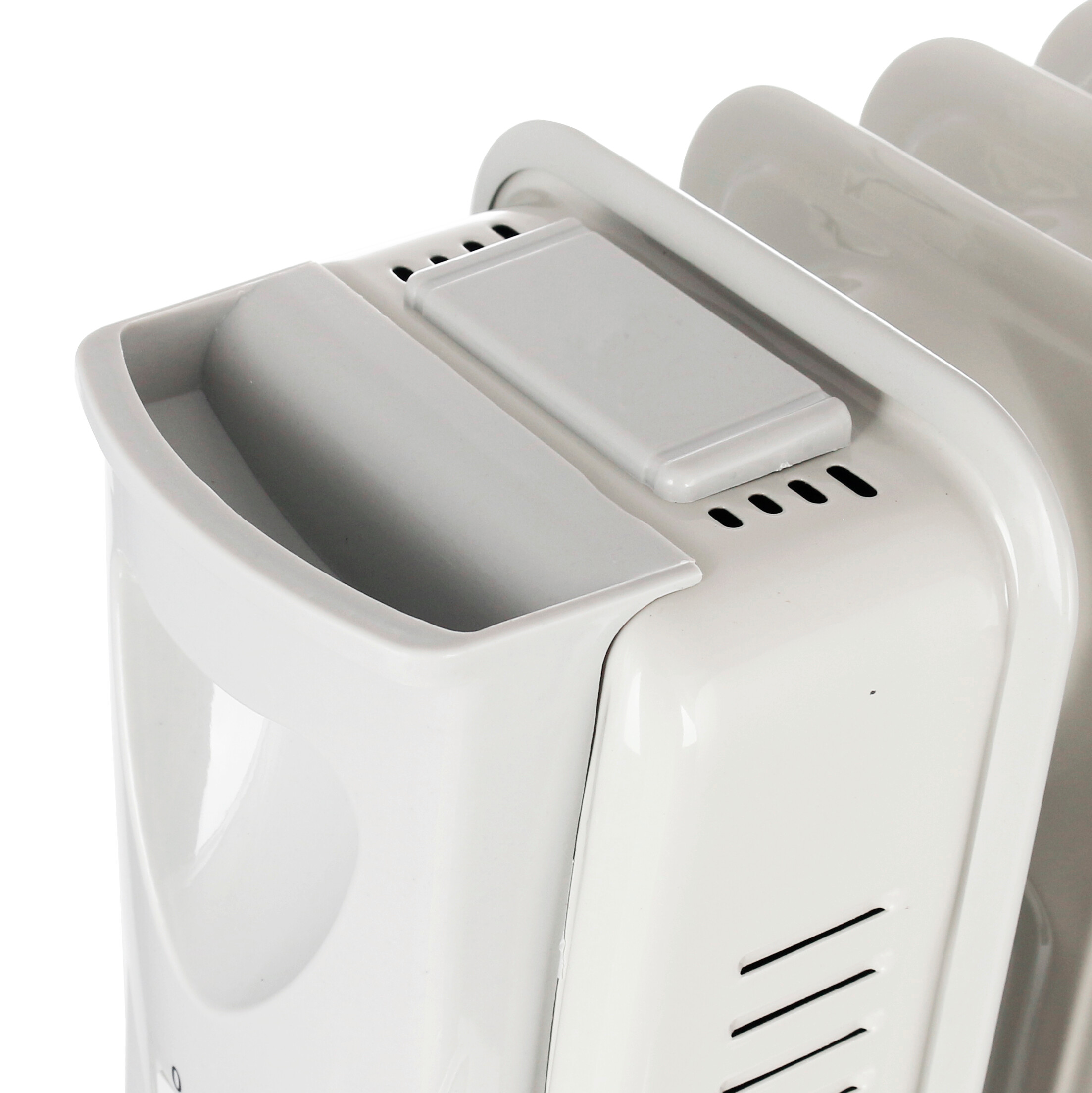 Ölradiator weiß Metall Kunststoff B/H/L: ca. 25x41x63 cm ca. 1500 W