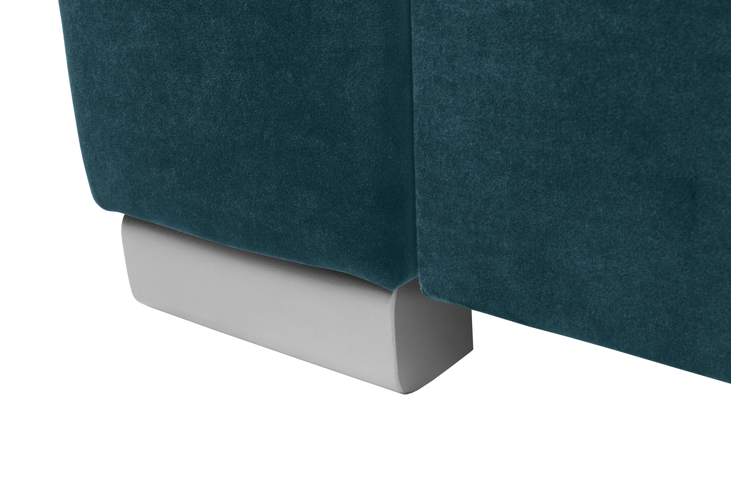 Ecksofa mit Bettfunktion und Bettkasten petrol Microfaser B/H/T: ca. 243x85x186 cm