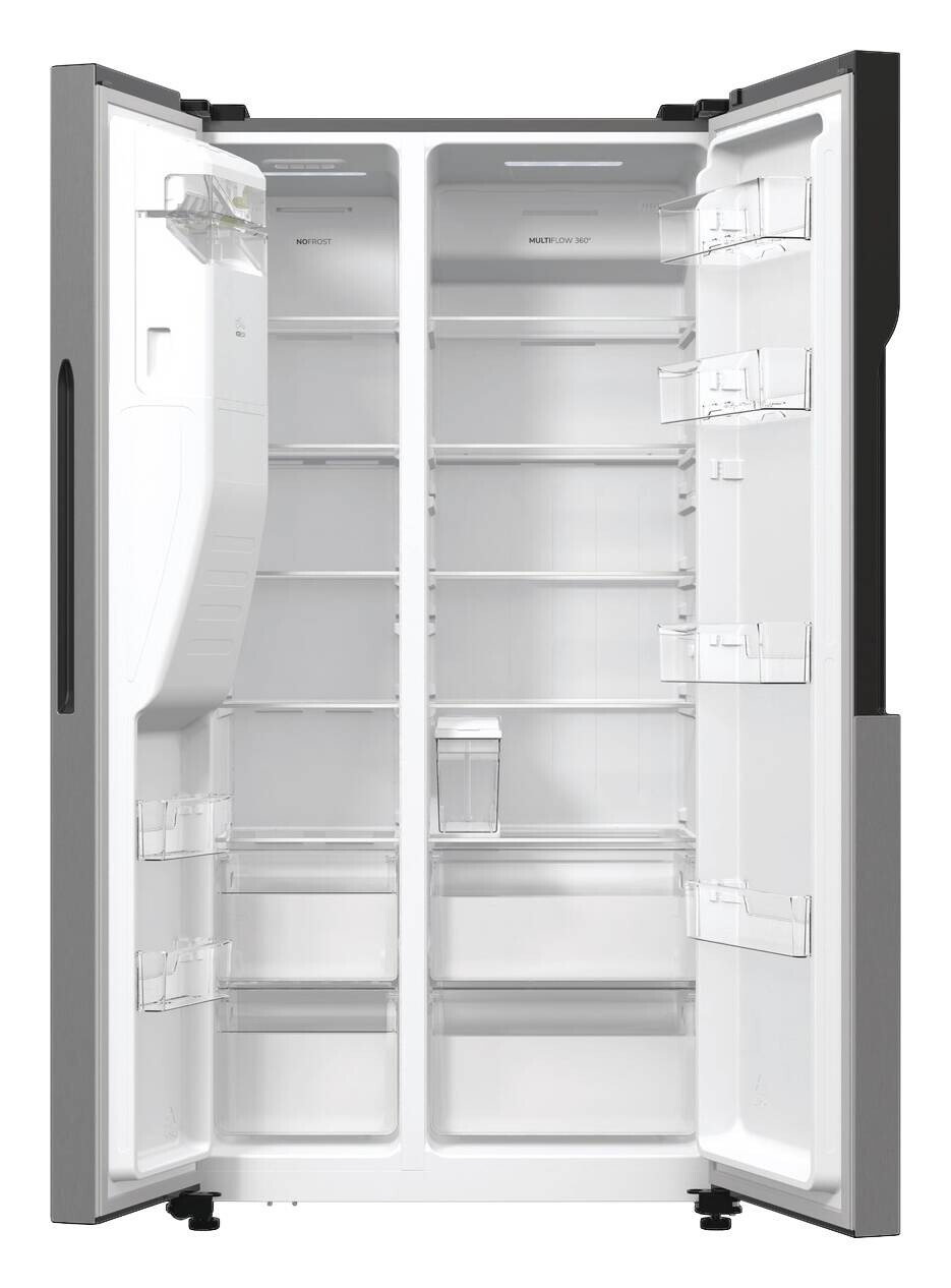 Gorenje Side-by-Side NRR9ESXL Edelstahloptik B/H/T: ca. 92x179x70 cm