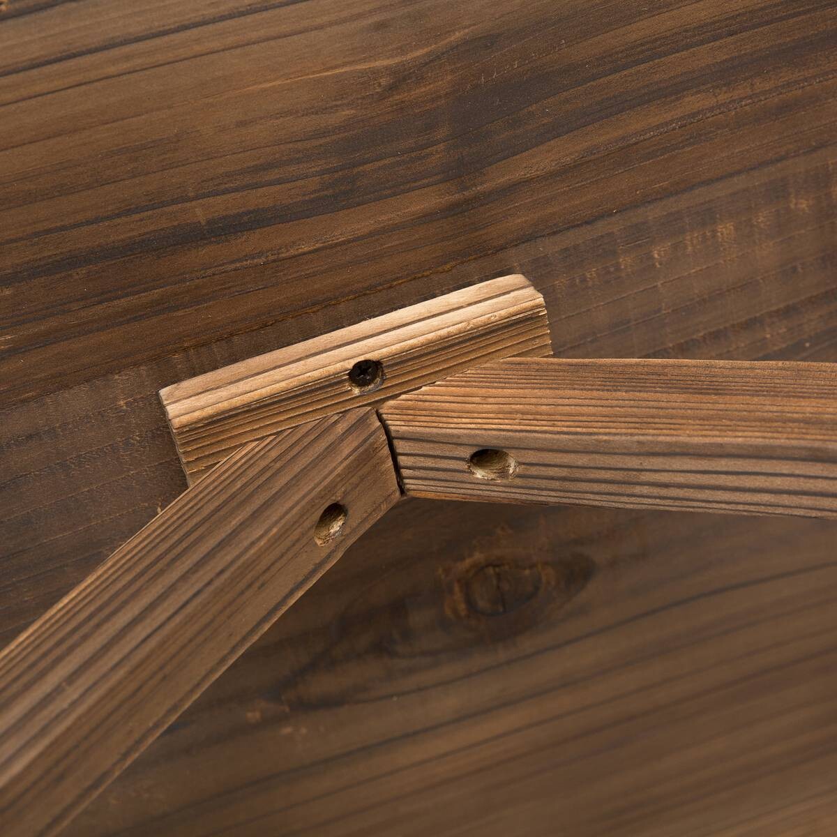 Outsunny Gartentisch natur Holz B/H/L: ca. 60x65x115 cm