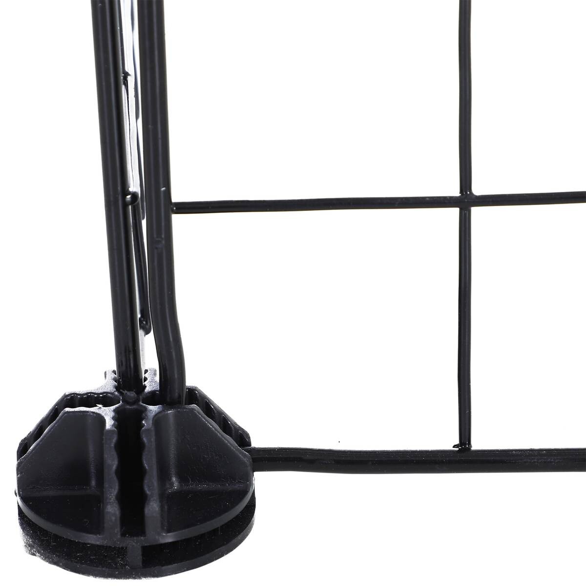 PawHut Laufgitter schwarz Metall B/H/L: ca. 73x73x146 cm