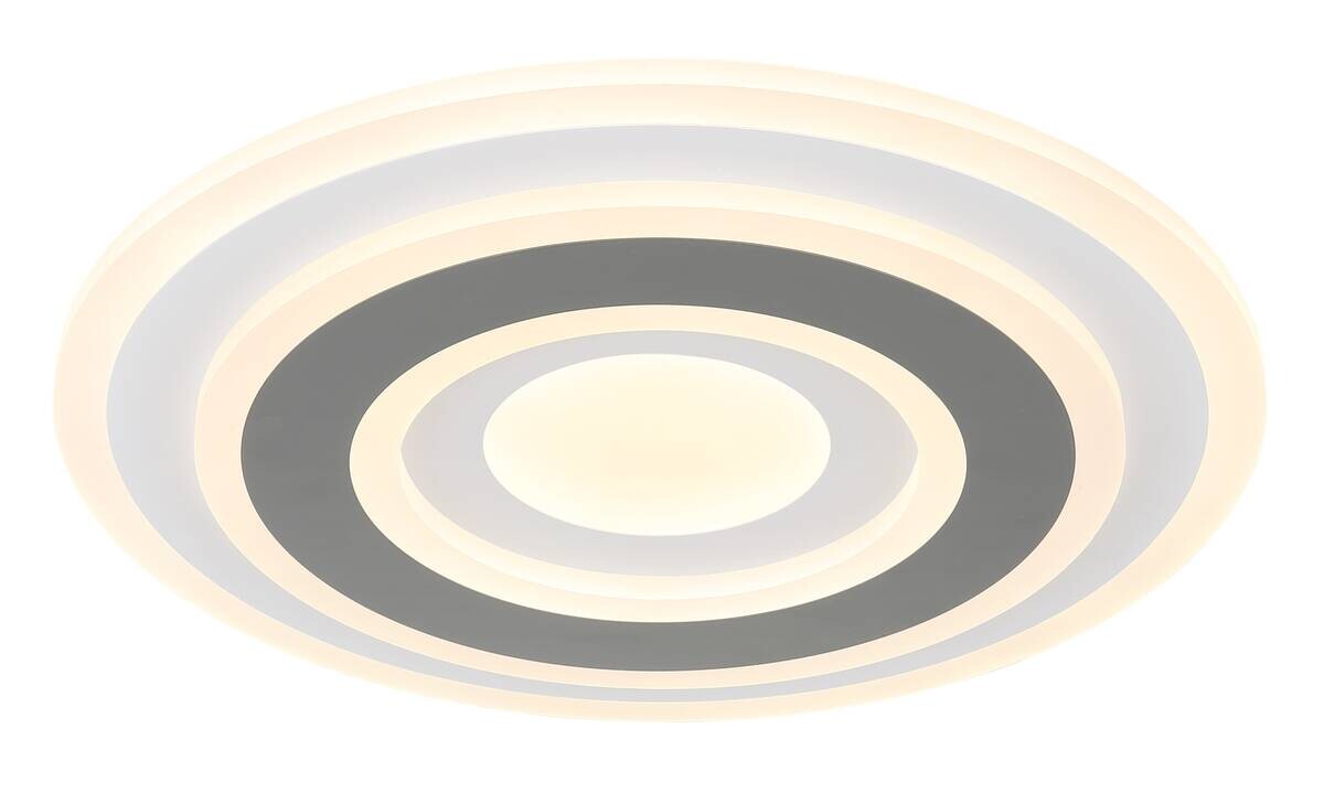 GLOBO Deckenleuchte Sabatino Opal weiß anthrazit Acryl Metall H/D: ca. 5,5x38 cm