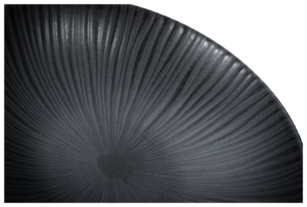 CreaTable Tafelservice Vesuvio schwarz Steinzeug 12 tlg.