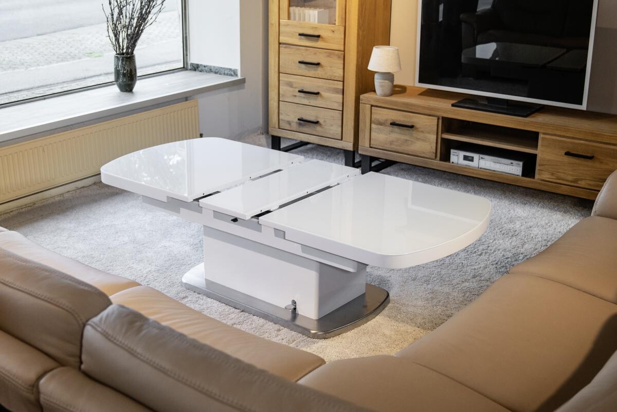 Couchtisch Levi weiß MDF B/H/T: ca. 135x50x75 cm