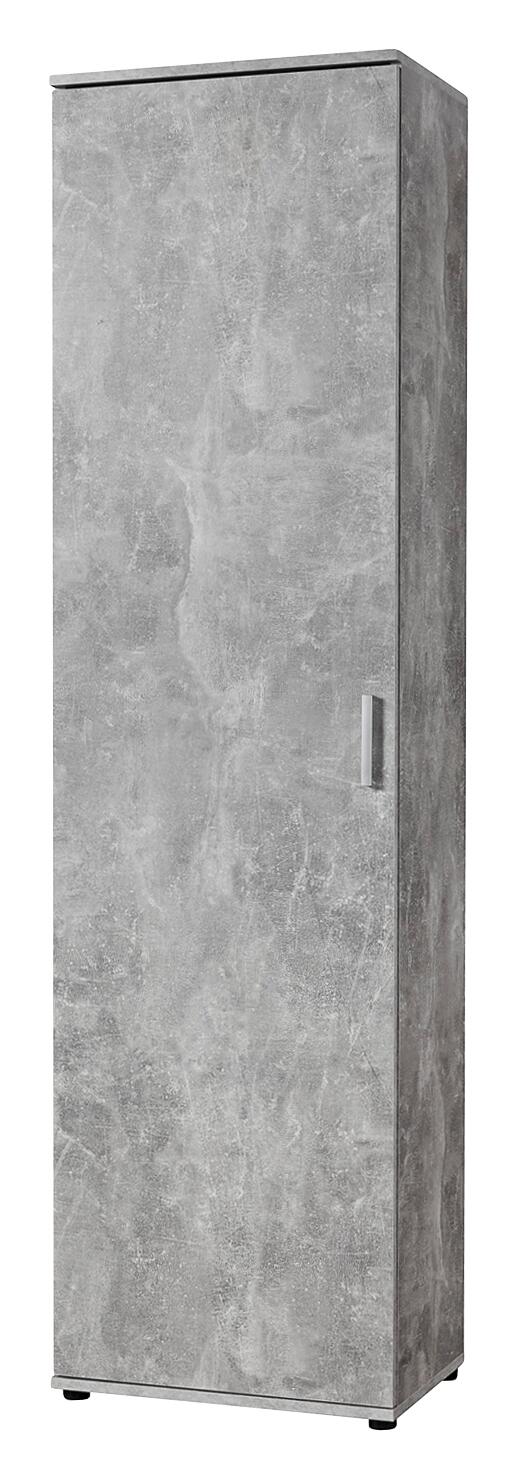 Mehrzweckschrank Kreta Beton Optik B/H/T: ca. 50x184x34,5 cm