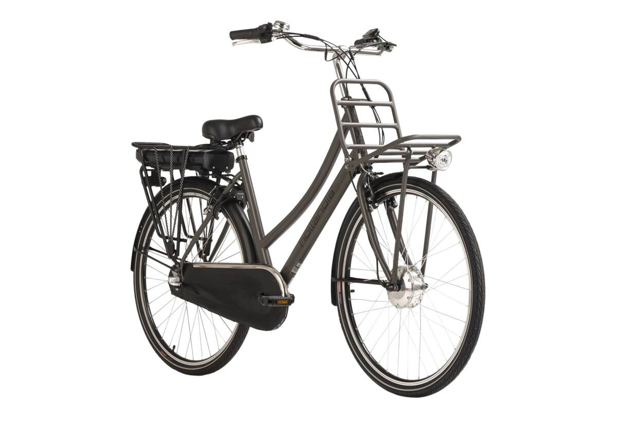 Hollandia E-Cityrad Carry on Carry on 28'' 28 Zoll Rahmenhöhe 54 cm 3 Gänge grau grau ca. 250 W ca. 36 V ca. 28 Zoll