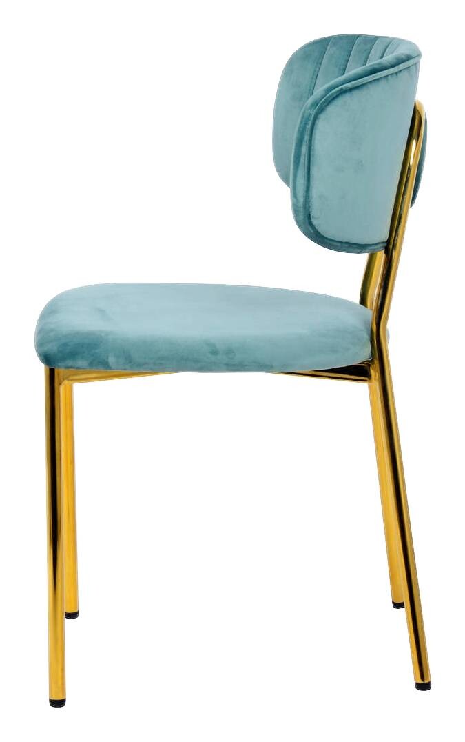 Stuhl Kian 100 2er-Set mint Microfaser B/H/T: ca. 47x80x51 cm