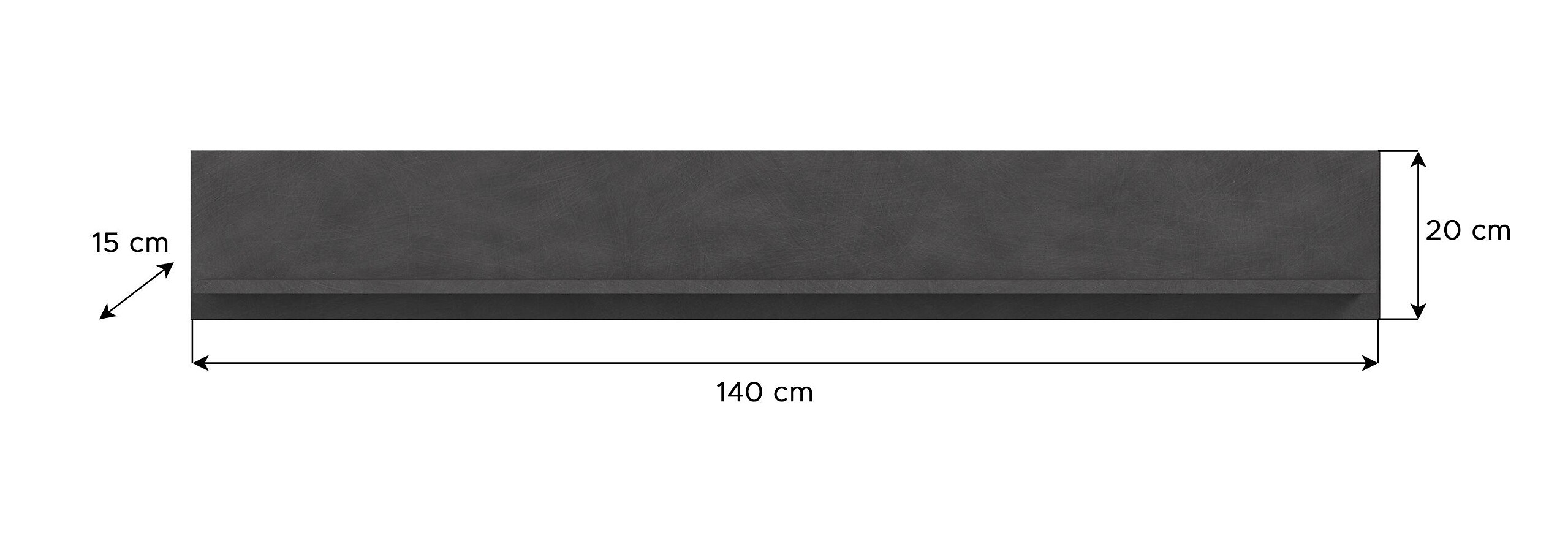 Wandboard Jam Matera Nachbildung Old Wood Nachbildung B/H/T: ca. 20x140x15 cm