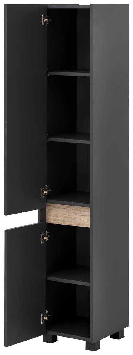 Hochschrank Cosmo anthrazit B/H/T: ca. 30,2x164,5x33 cm