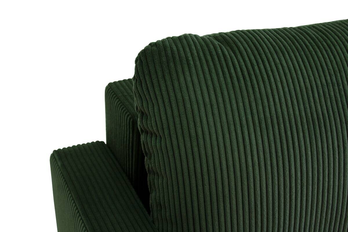 Ecksofa mit Bettfunktion und Bettkasten grün Microfaser B/H/T: ca. 227x92x146 cm