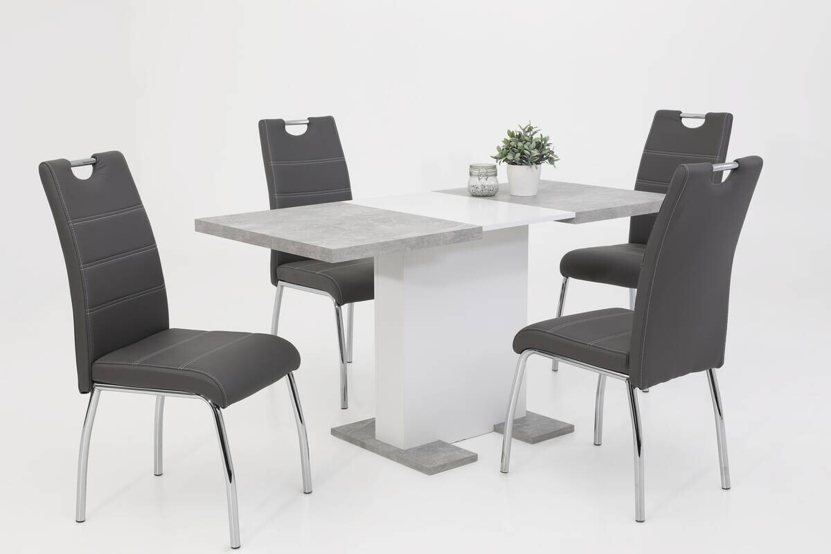 Esstisch Britt Beton weiß B/H/T: ca. 150x76x69 cm