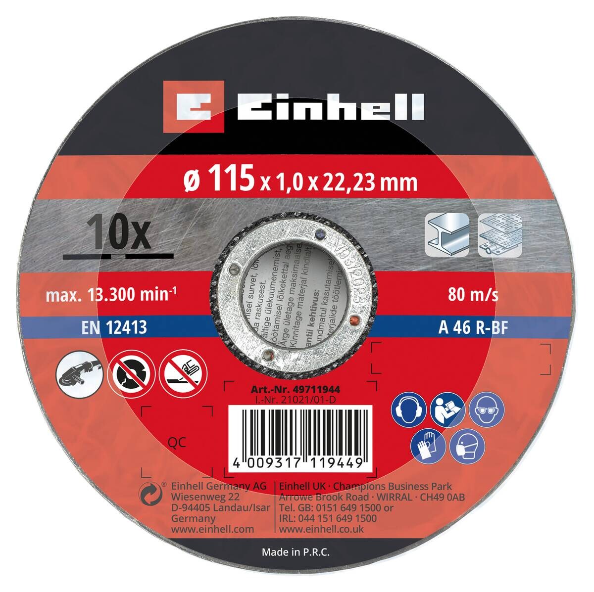 Einhell Trennscheiben 10 tlg. Einhell Trennscheiben 10 tlg.