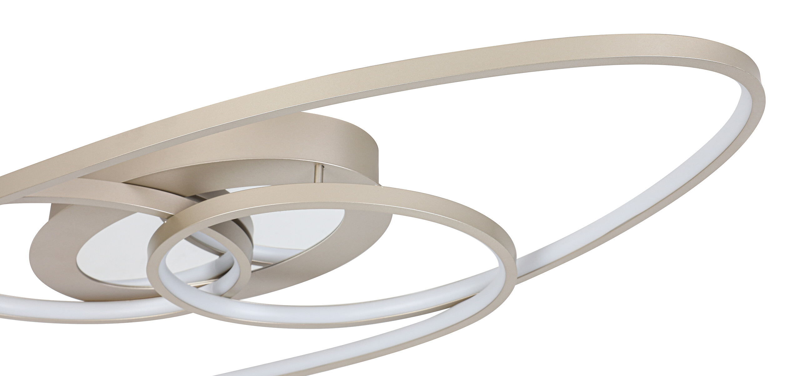 Nolo LED-Deckenleuchte Flow champagner Metall B/H/L: ca. 30x7,5x85 cm