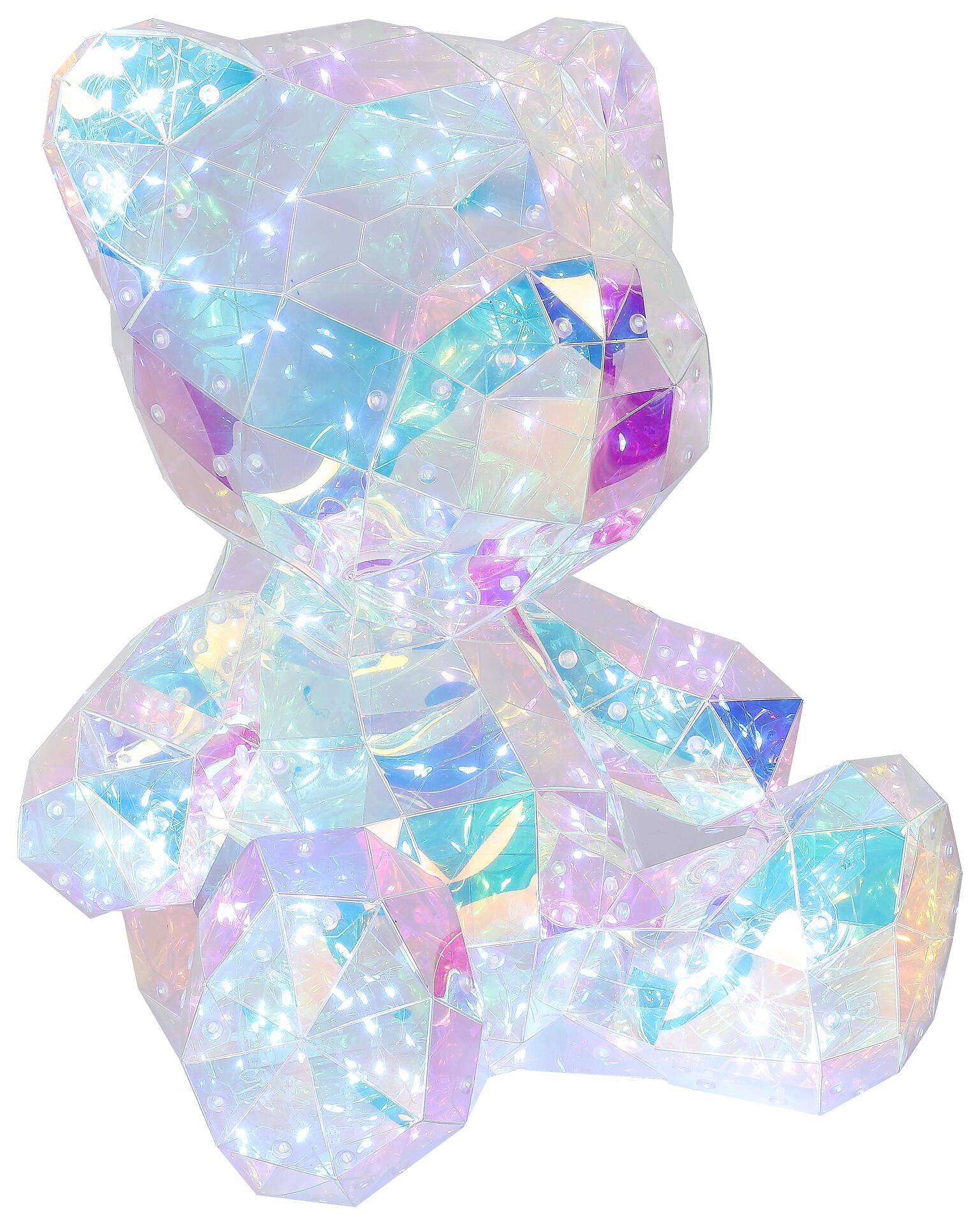Nolo LED-Dekoleuchte Bear transparent Kunststoff B/H/L: ca. 32x40x29 cm