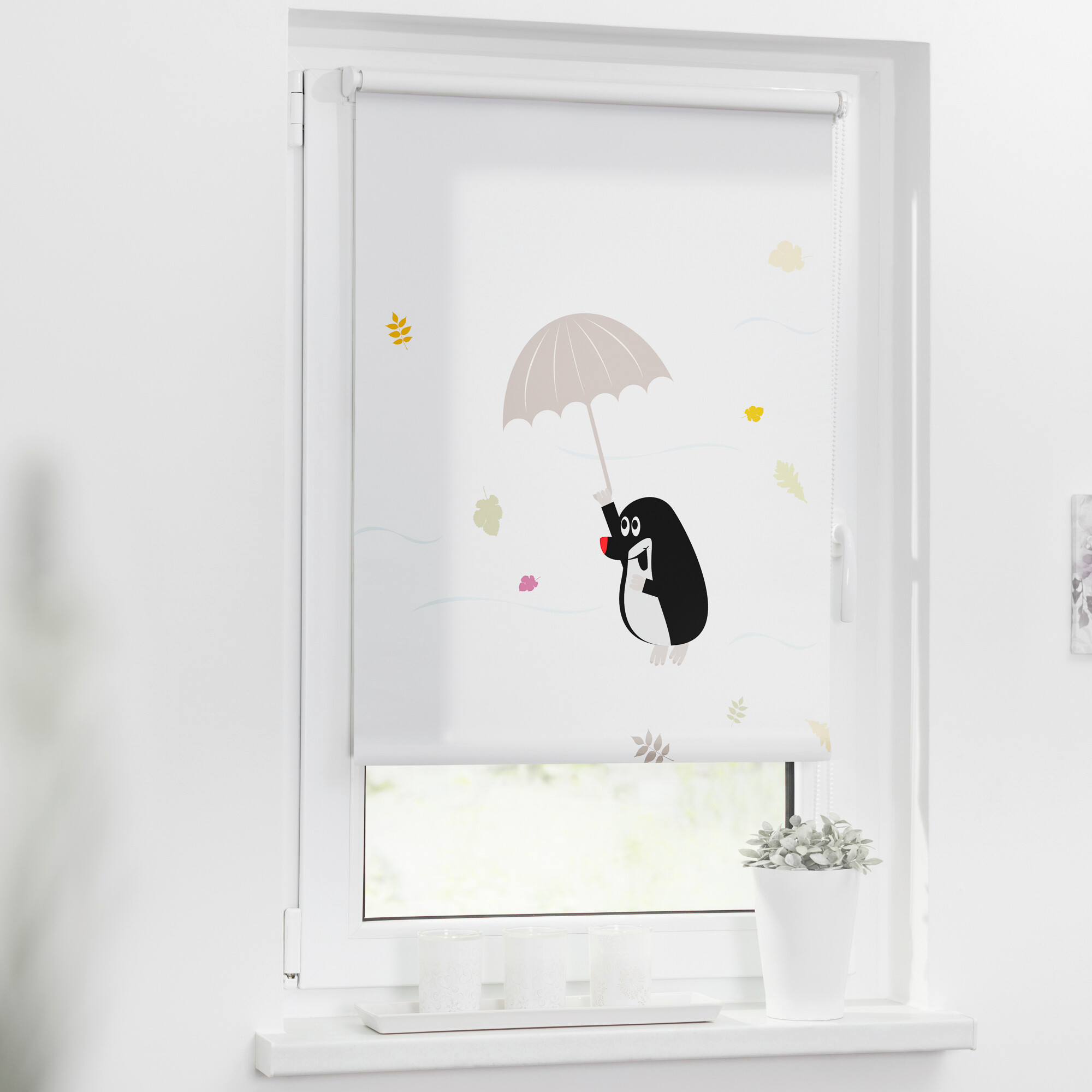 LICHTBLICK Verdunkelungsrollo Maulwurf bunt B/L: ca. 80x150 cm