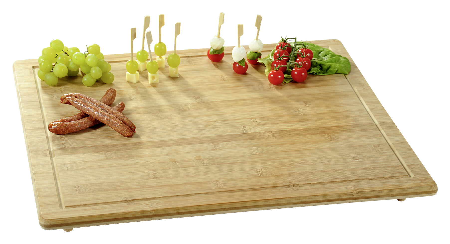 Kesper Abdeckplatte natur Bambus B/H/L: ca. 50x4x56 cm