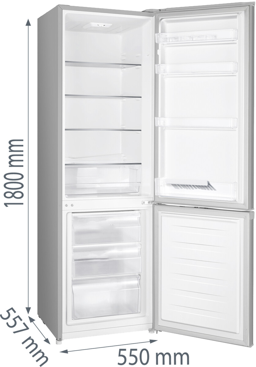 Gorenje Kühl-/Gefrierkombination RK418DPS4 Edelstahl B/H/T: ca. 55x180x55,7 cm Gorenje Kühl-/Gefrierkombination RK418DPS4 Edelstahl B/H/T: ca. 55x180x55,7 cm