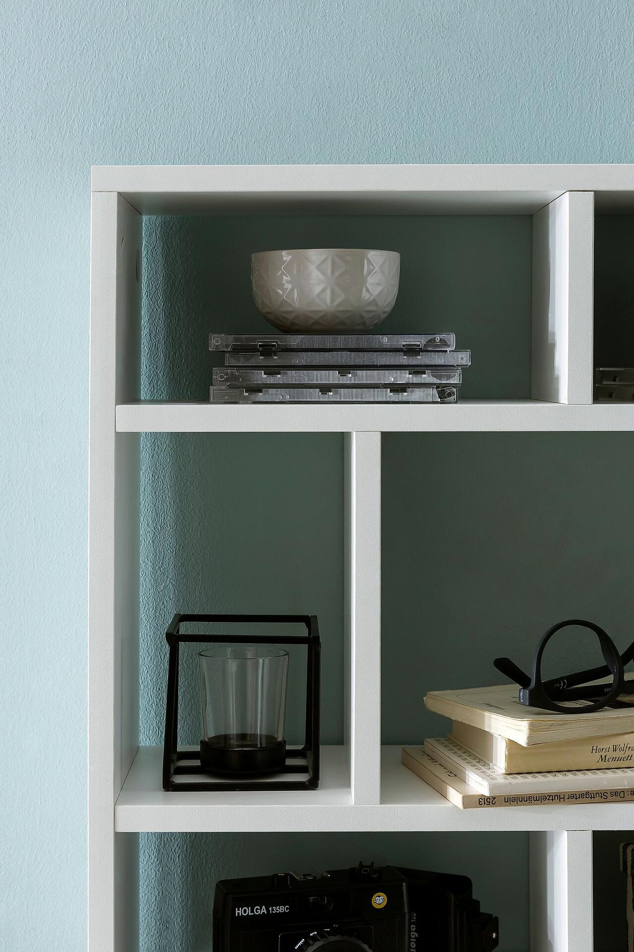 Wandregal weiß B/H/T: ca. 75x51x16 cm