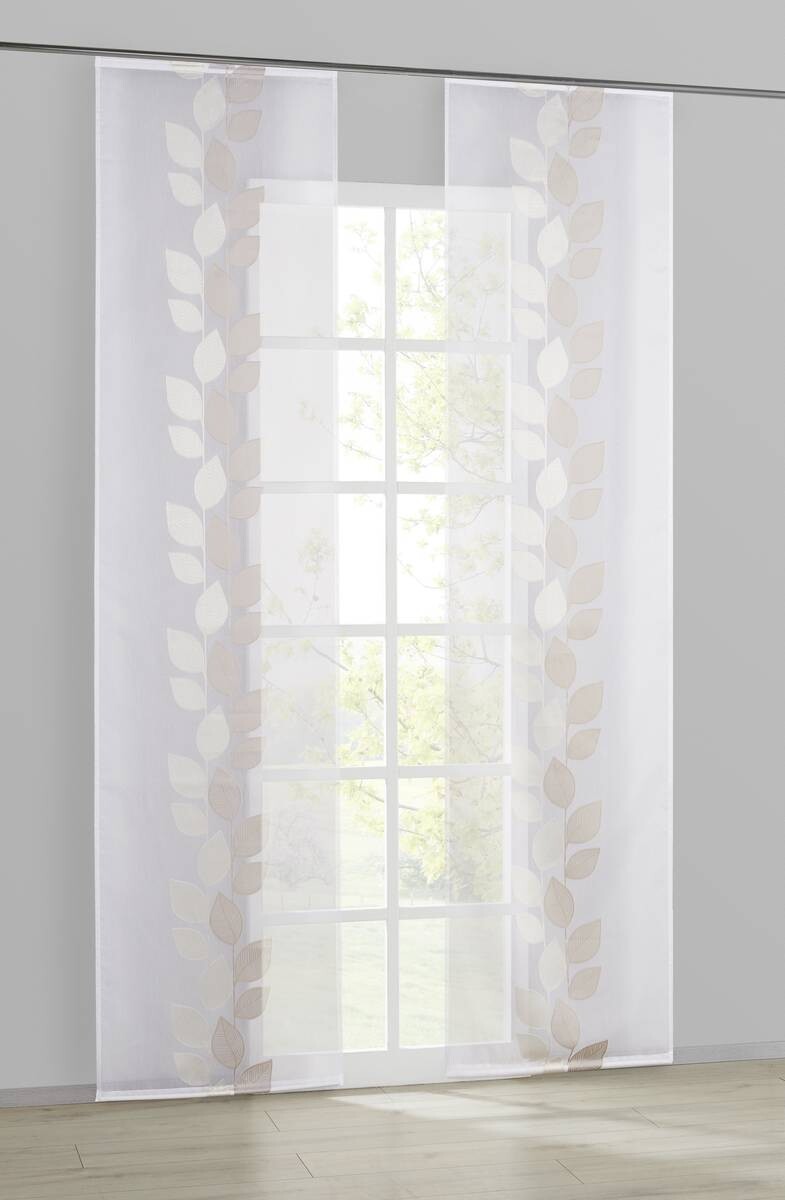 POCOline Schiebevorhang Pantheon natur B/L: ca. 60x245 cm