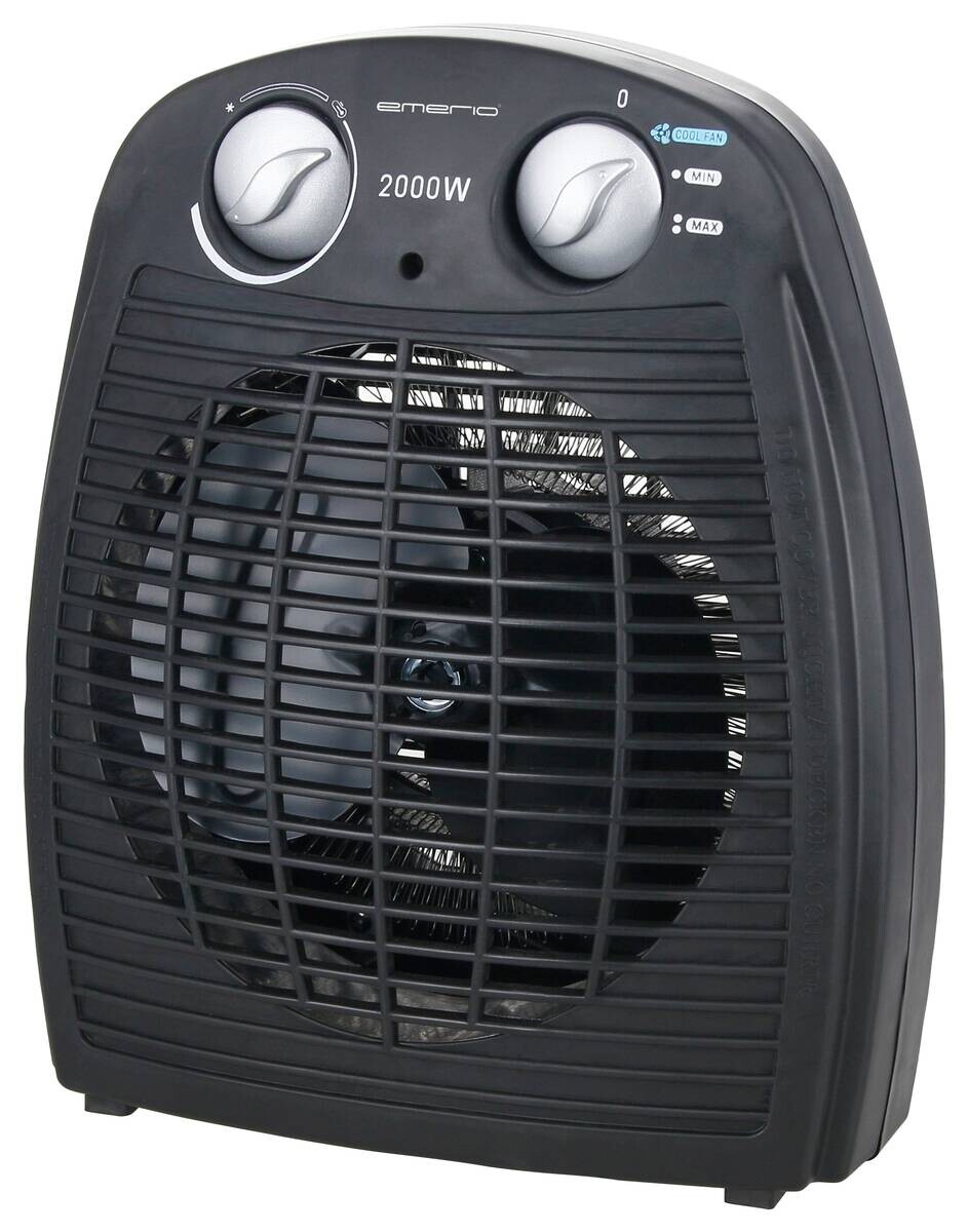 Emerio Heizlüfter FH-106737.2 schwarz B/H/L: ca. 13,2x26,4x22 cm ca. 2000 W Emerio Heizlüfter FH-106737.2 schwarz B/H/L: ca. 13,2x26,4x22 cm ca. 2000 W