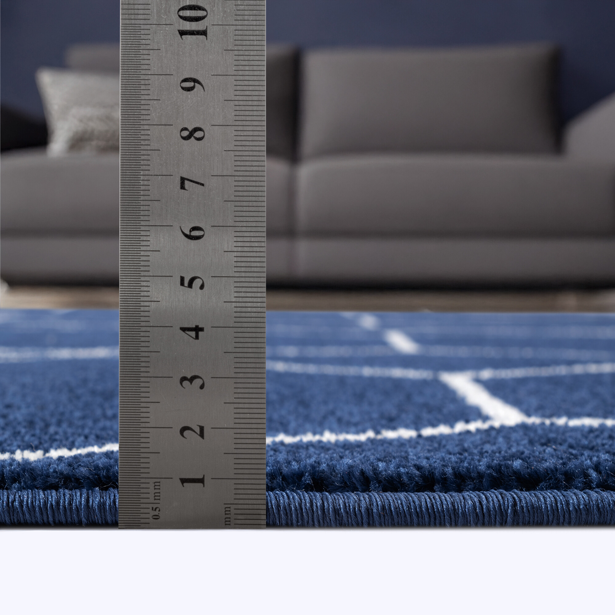 Sanat Teppich Trellis marine B/L: ca. 80x200 cm