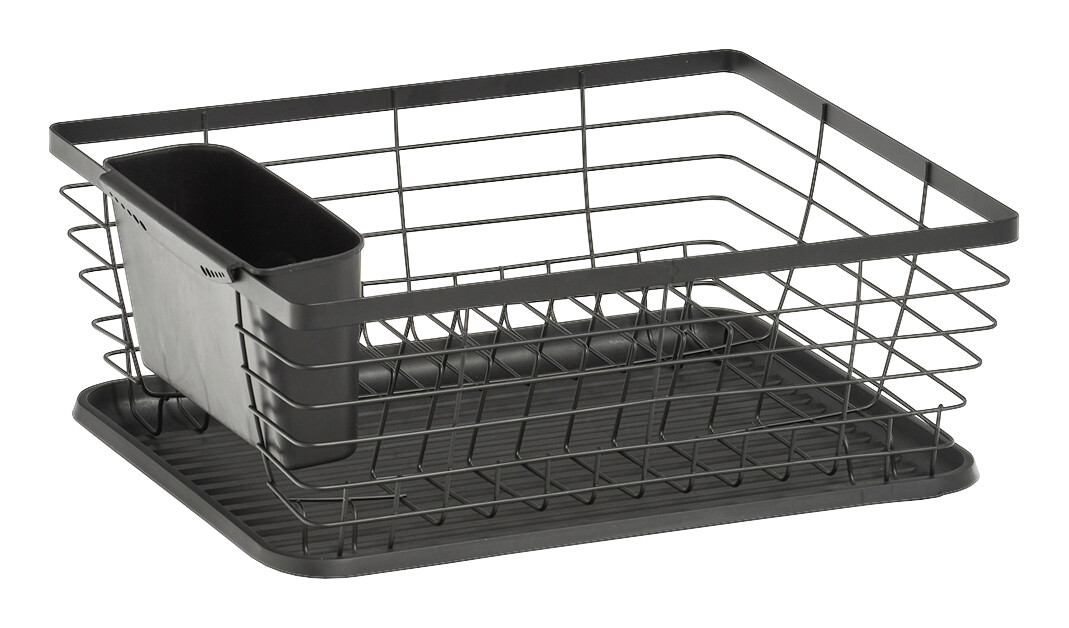 Zeller Geschirrabtropfständer schwarz Metall B/H/L: ca. 30,5x14,5x37 cm Zeller Geschirrabtropfständer schwarz Metall B/H/L: ca. 30,5x14,5x37 cm