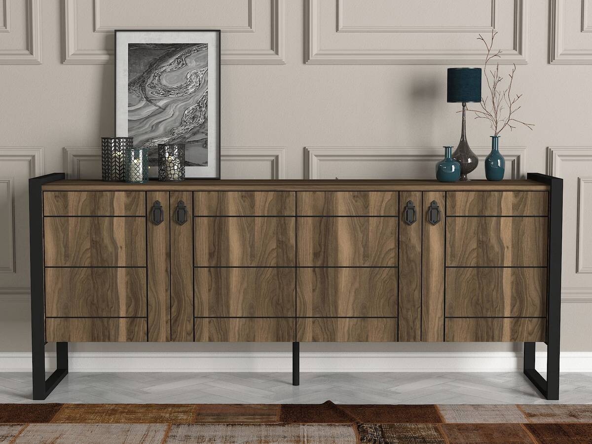 Sideboard Lost walnuss Nachbildung B/H/T: ca. 185x78x40 cm