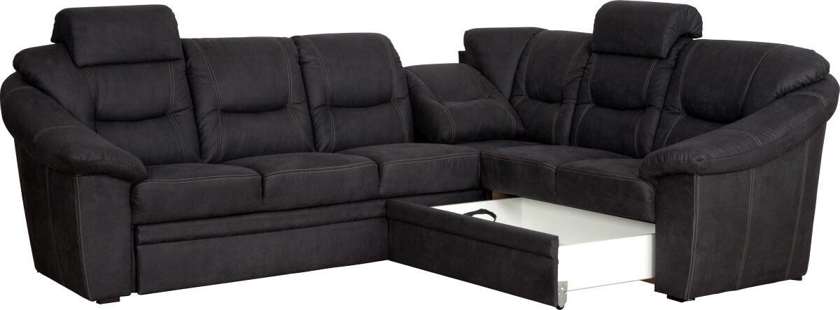 Wohnlandschaft Talos dunkelgrau B/T: ca. 282x225 cm