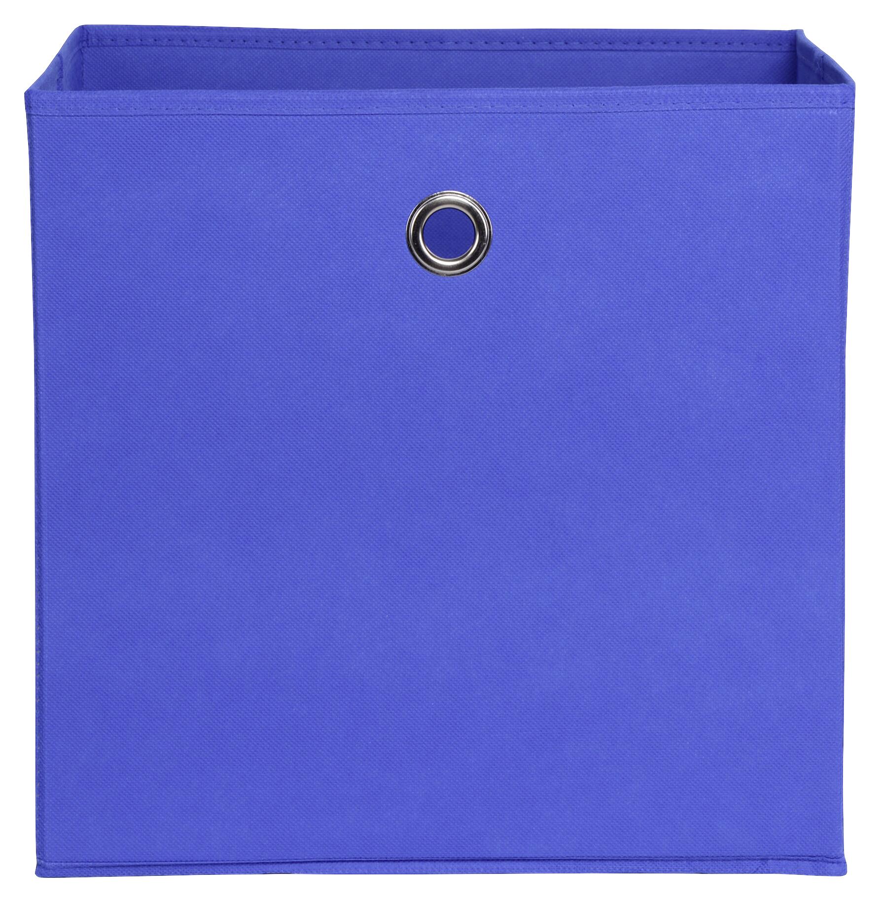 Stoffbox blau B/H/T: ca. 32x32x32 cm