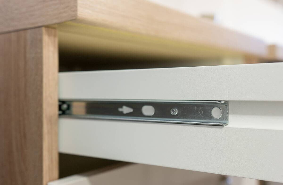 Unterschrank Samoa weiß Eiche Nachbildung B/H/T: ca. 40x85x60 cm